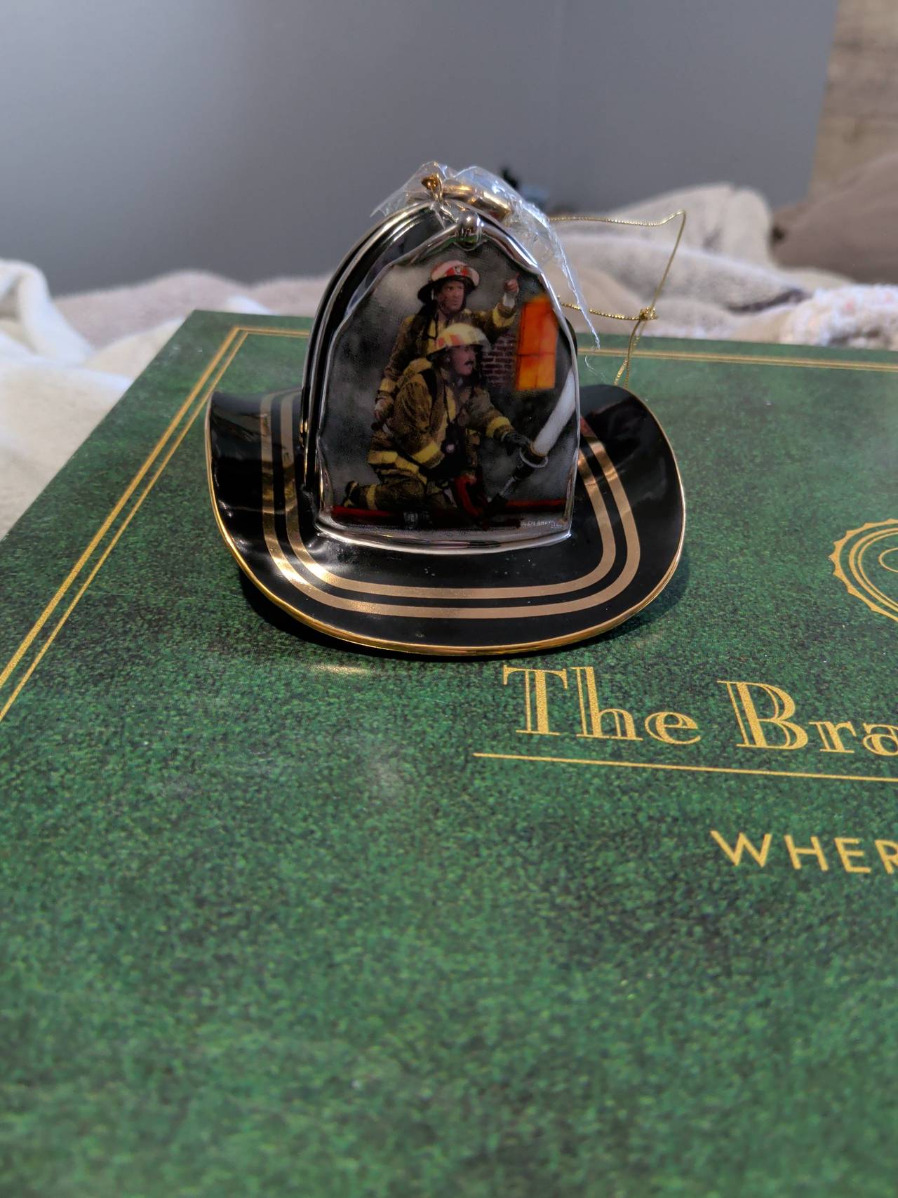 Bradford Exchange Firefighter Helmet Ornament