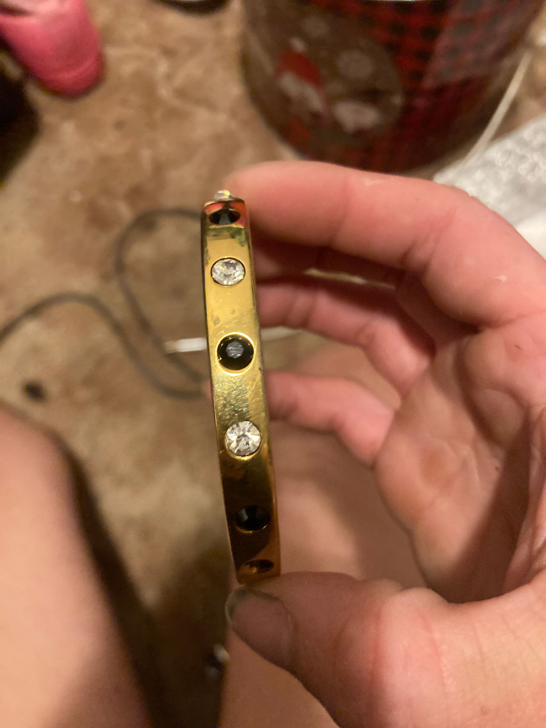 Gold Tone Bangle Bracelet