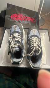 Versace Chain Reaction Black Blue Mesh Sneaker - Image 2