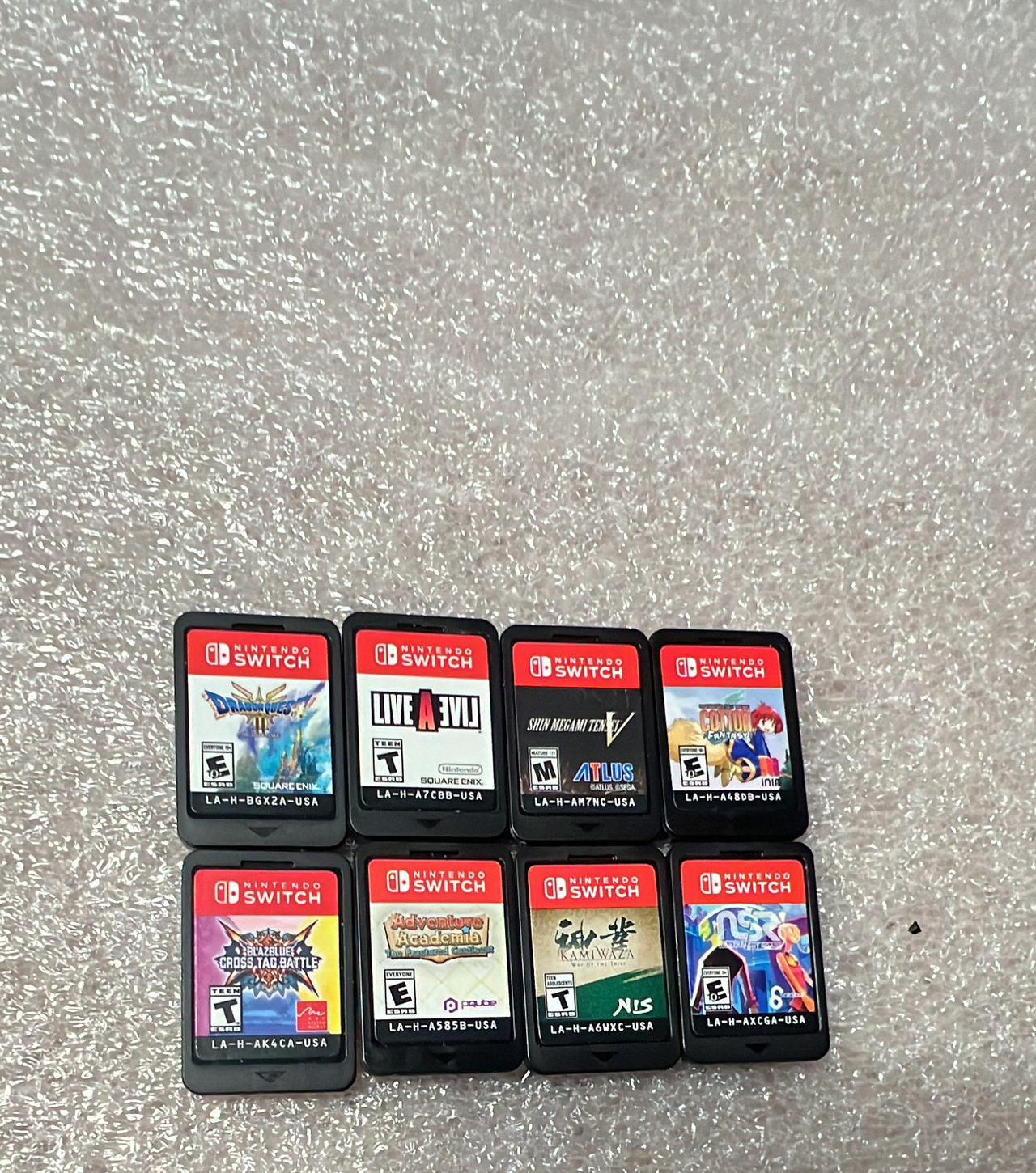 Nintendo Switch Game Cartridge Bundle (8 Games)