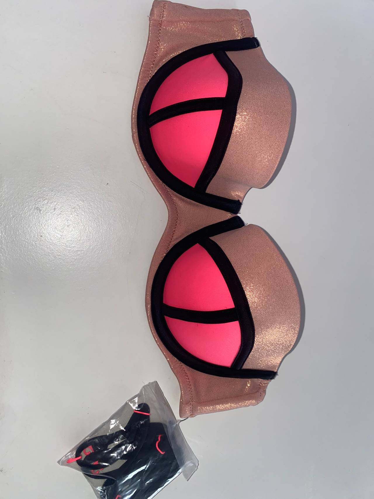Triangl Neoprene Bandeau Bikini Top