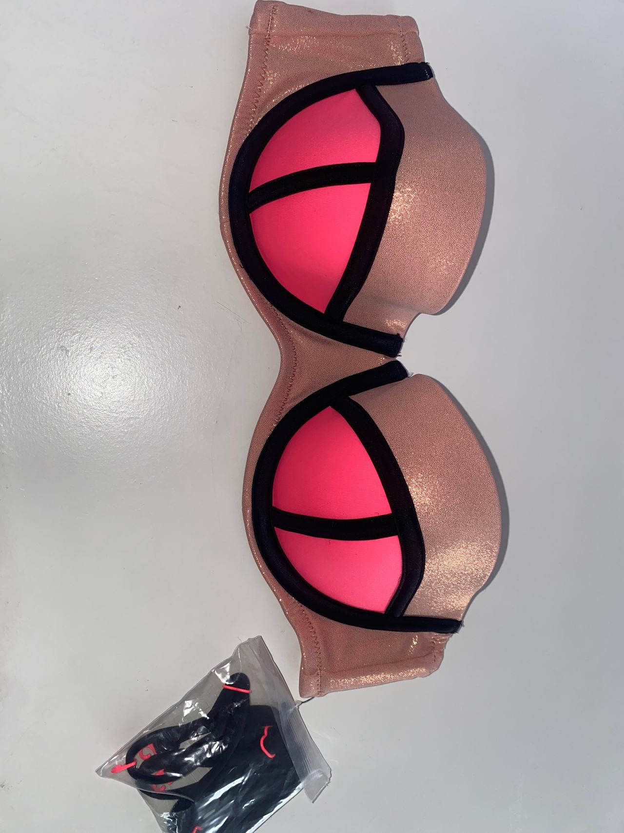 Triangl Neoprene Bandeau Bikini Top