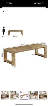 Modern Rectangular Wood Office Desk - Image 2