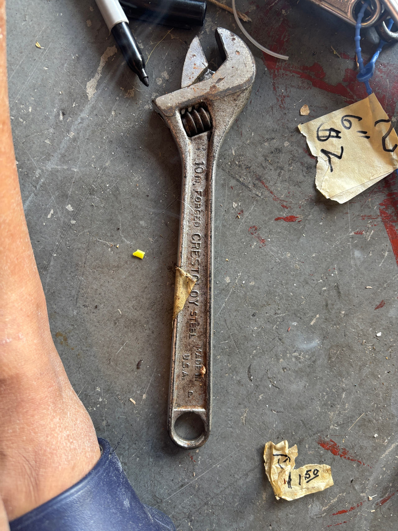 Crescent 10" Adjustable Wrench Forged Crestoloy Steel