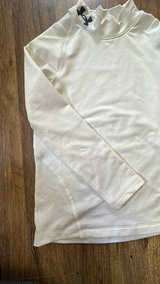 Under Armour ColdGear Long Sleeve Shirt Baseball Youth Small White  - Image 3