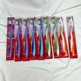 Colgate Wave ZigZag Soft Compact Toothbrush Lot of 9 Promo Purple Blue Green - Image 1