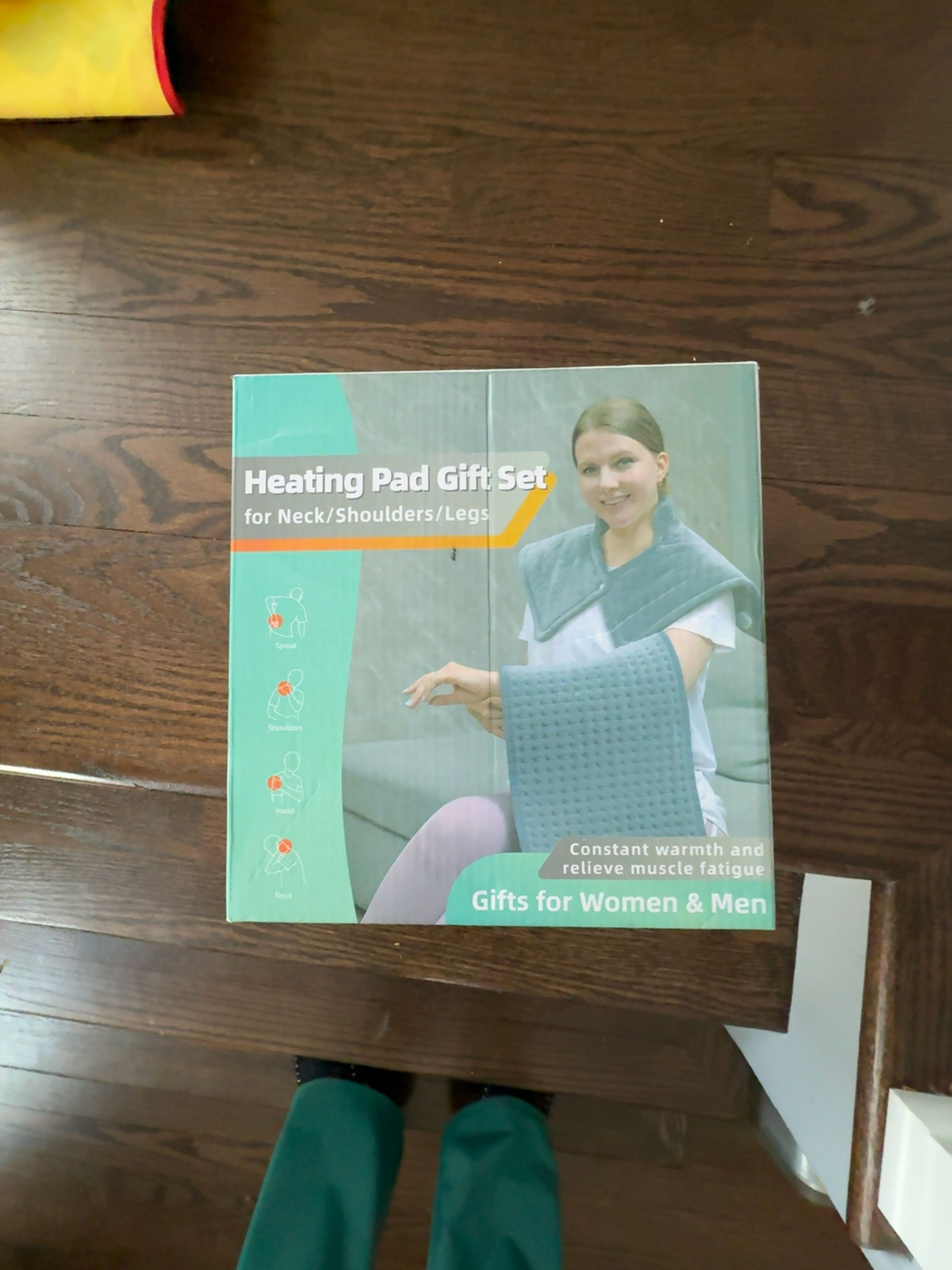 Geniani XL Microplush Electric Heating Pad Viridian Green