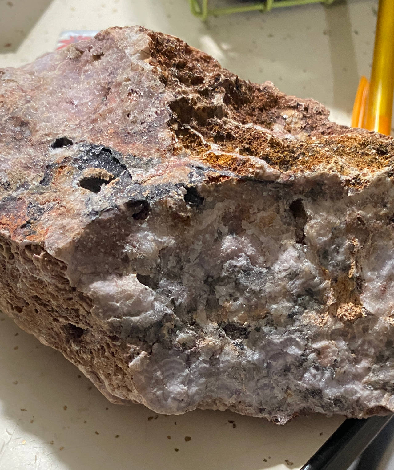 Natural Purple Fluorite Mineral Specimen