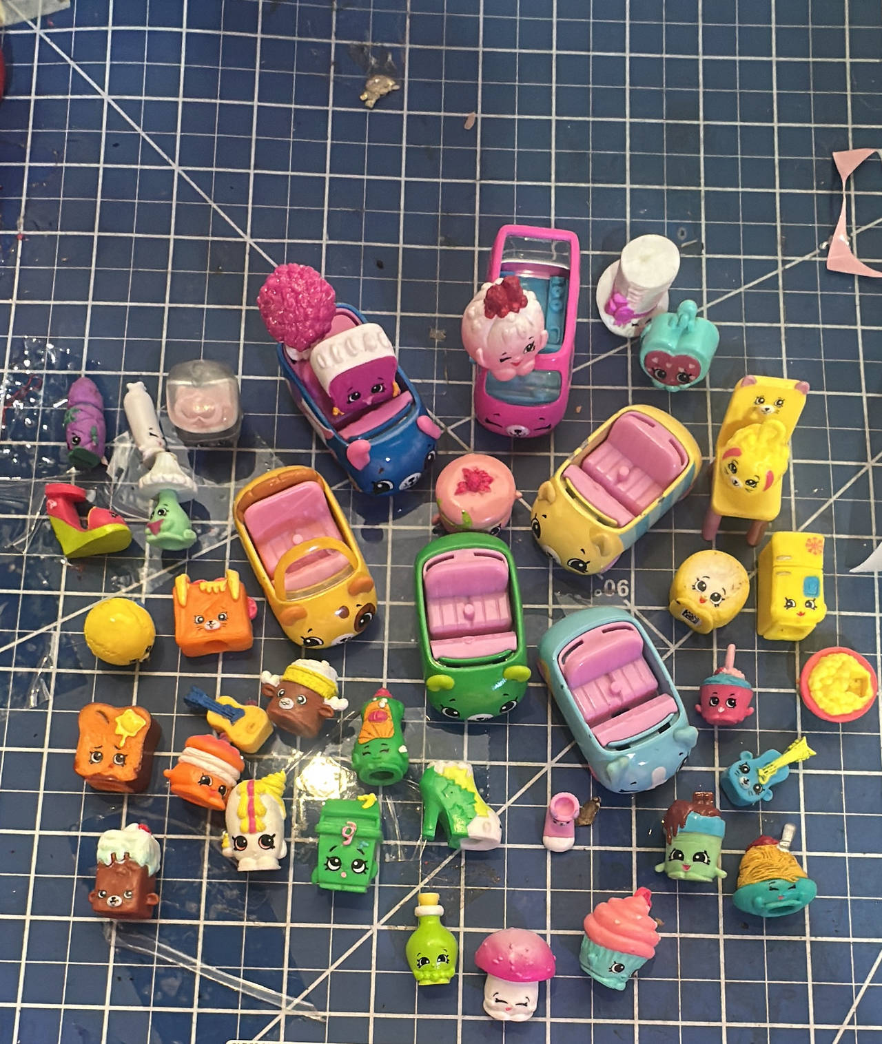 Shopkins Cutie Cars and Figures Mixed Lot. 130