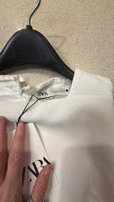 Zara White Sleeveless Dress - Image 3