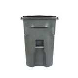 Toter 96 Gallon Black Residential Roll-Out Trash Can - Image 6