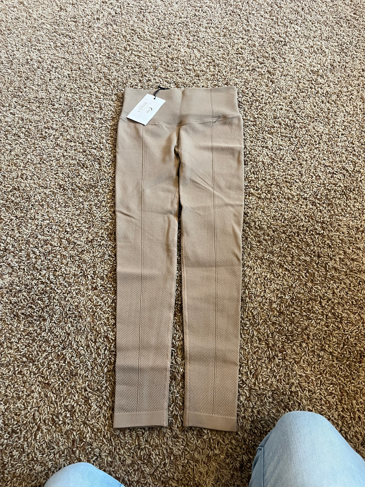 Zyia Active Luxe Leggings taupe firm and free new with tags medium