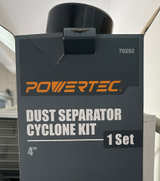 POWERTEC 70292 4-Inch Dust Separator Cyclone Kit - Image 1