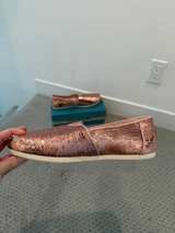 TOMS Alpargata Rose Gold Sequin Slip-On Shoes - Image 3