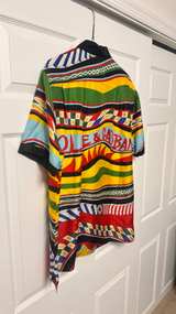 Dolce & Gabbana Carretto Print Silk Shirt Multicolour - Image 3