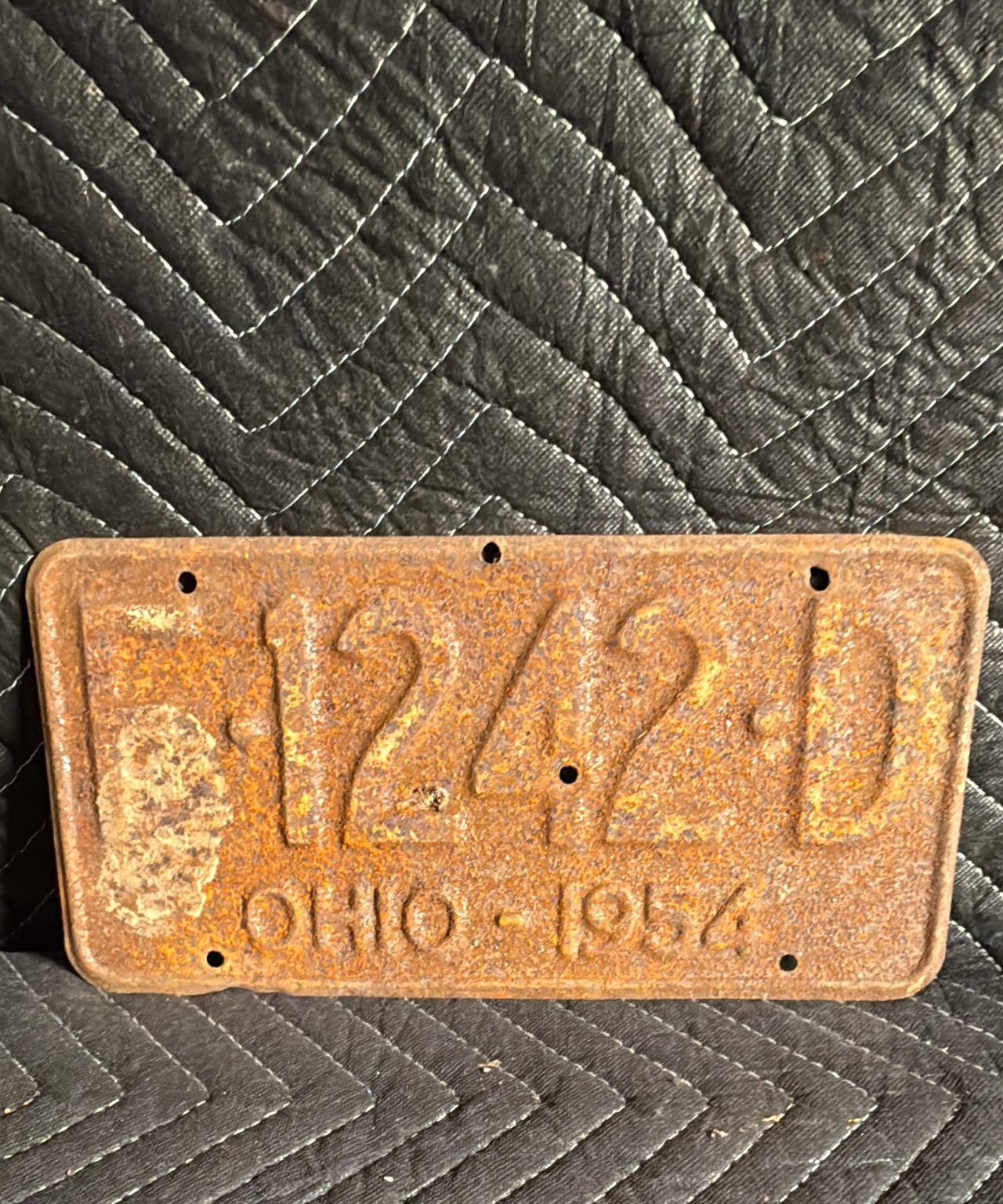 1954 Ohio License Plate