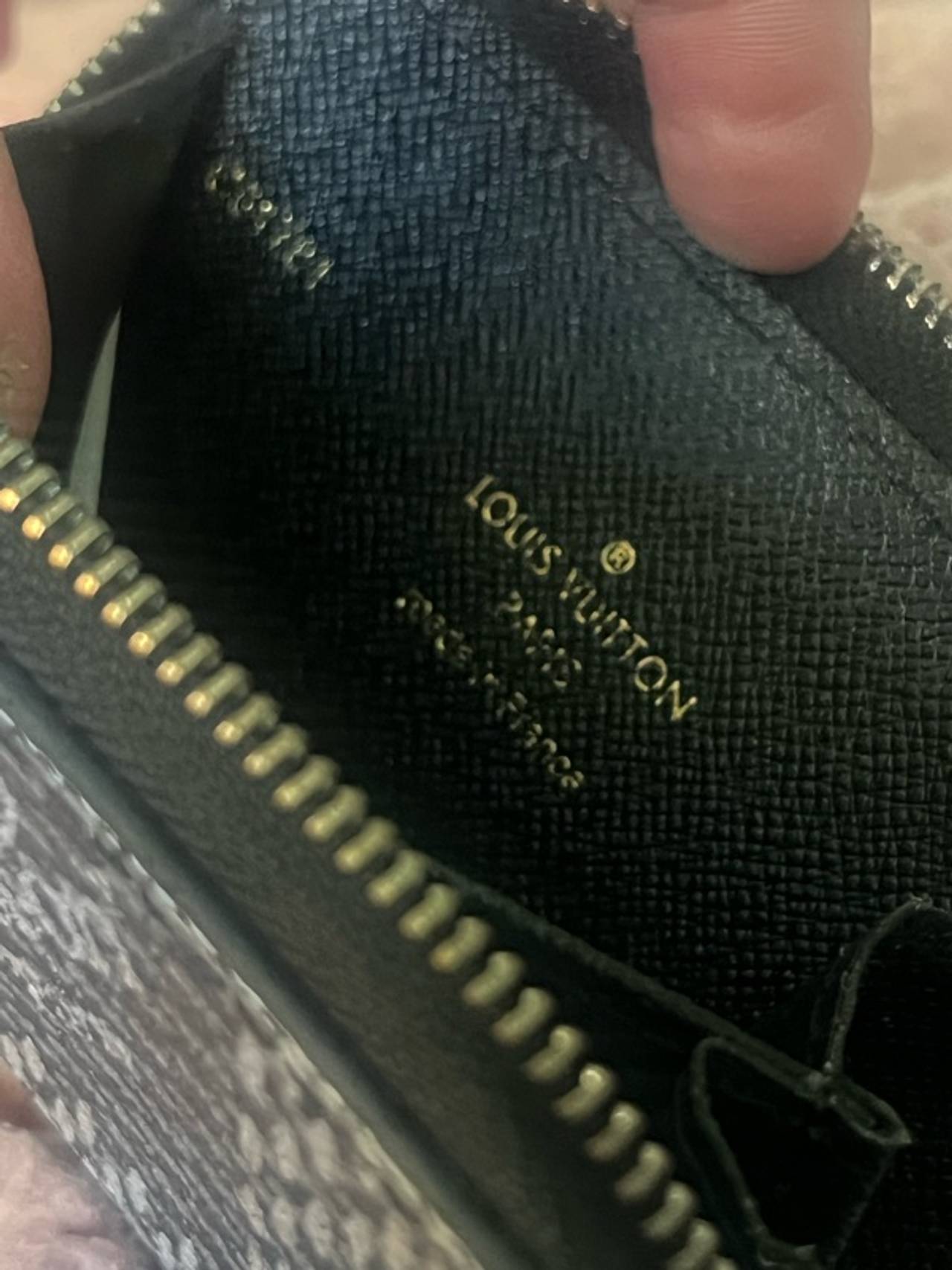 Louis Vuitton Monogram Eclipse Reverse Coin Case Brown