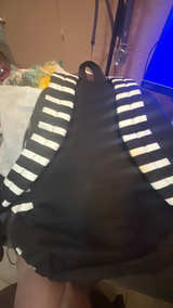 Justice Polka Dot and Stripe Backpack - Image 4