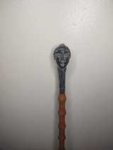 Vintage Carved Head w/Bamboo Folk Art Very Unique and One of a Kind - Image 2