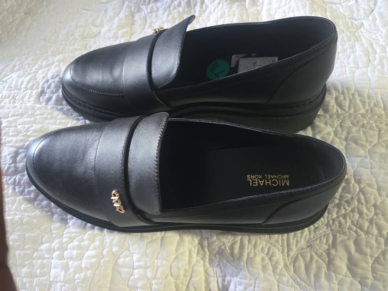 Michael Kors Black Leather Loafers
