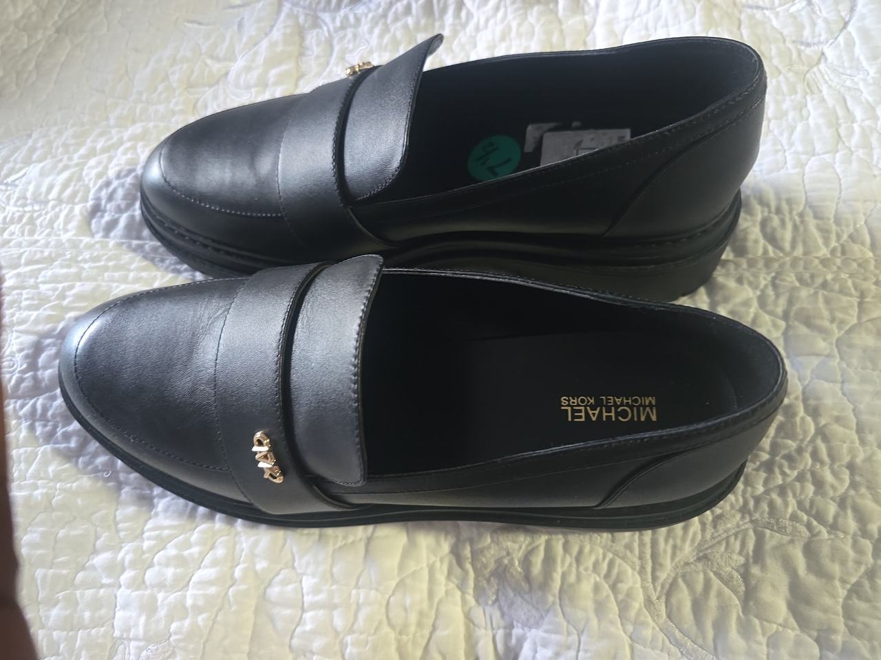 Michael Kors Black Leather Loafers