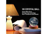 3D Crystal Ball Night Lamp, USB Table Colorful LED Wooden Base Crystal Ball - Image 3