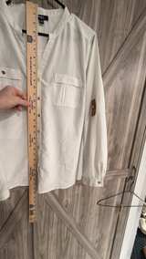 Elementz White Roll-Tab Sleeve Button Down Blouse XL - Image 8