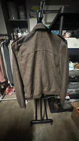 Men's Wool and Polyester Zip Jacket Size Medium  - Image 5