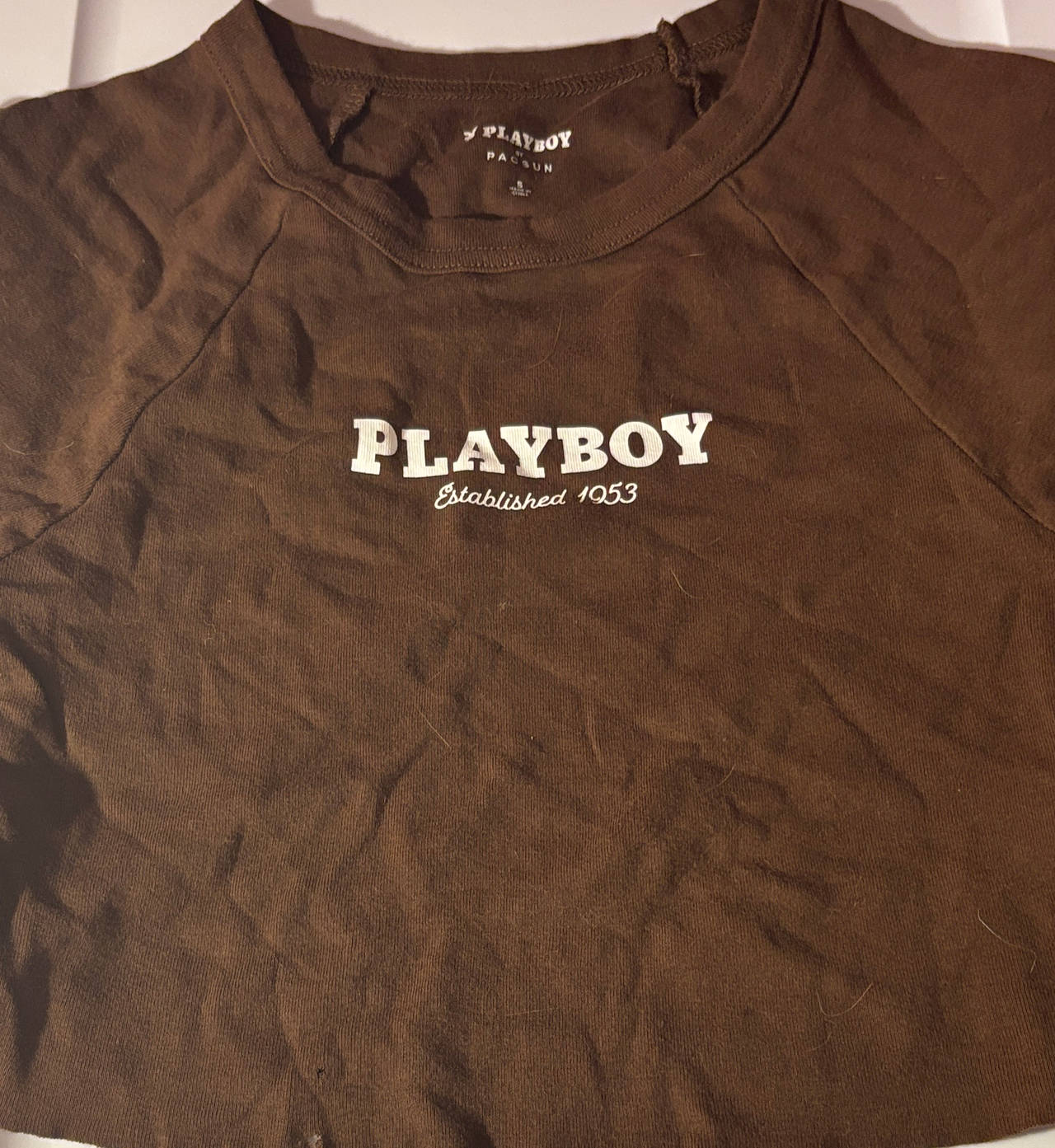 Playboy x PacSun Brown Established 1953 Baby Tee