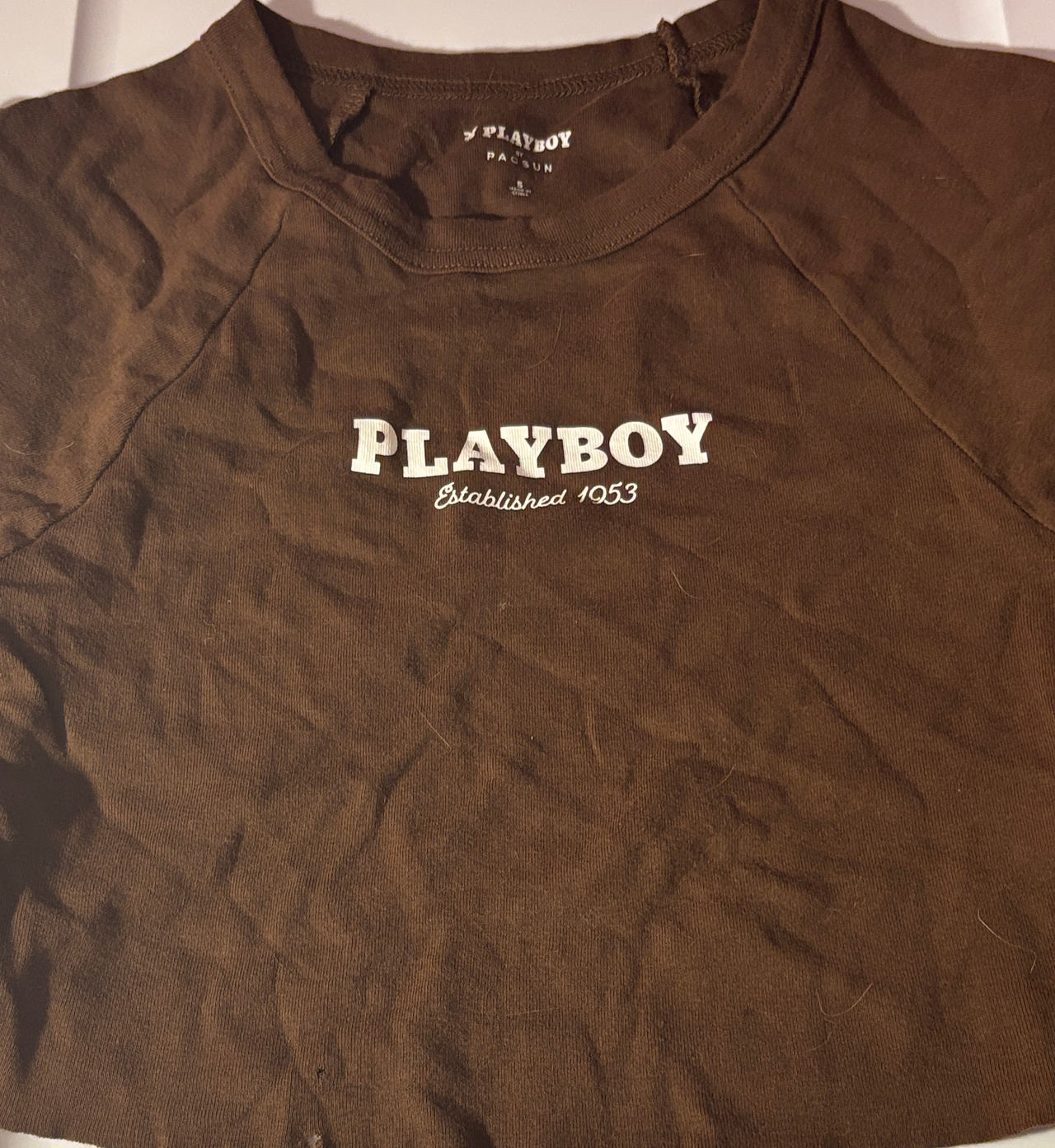 Playboy x PacSun Brown Established 1953 Baby Tee