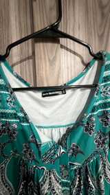 Sarin Mathews Womens Long Sleeve Henley V Neck Tunic Top XL stretchy flowy - Image 2