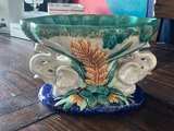 Italian Majolica Elephant Pedestal Bowl - Image 8