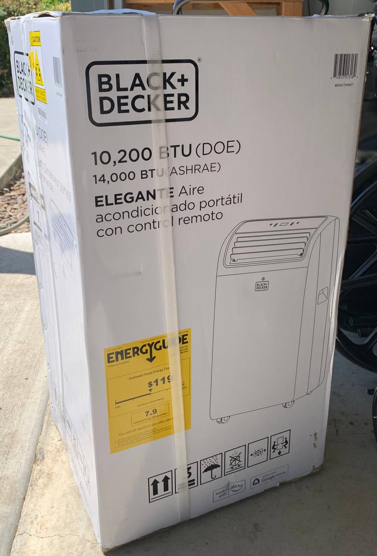 BLACK+DECKER 14,000 BTU Portable Air Conditioner with Remote Control