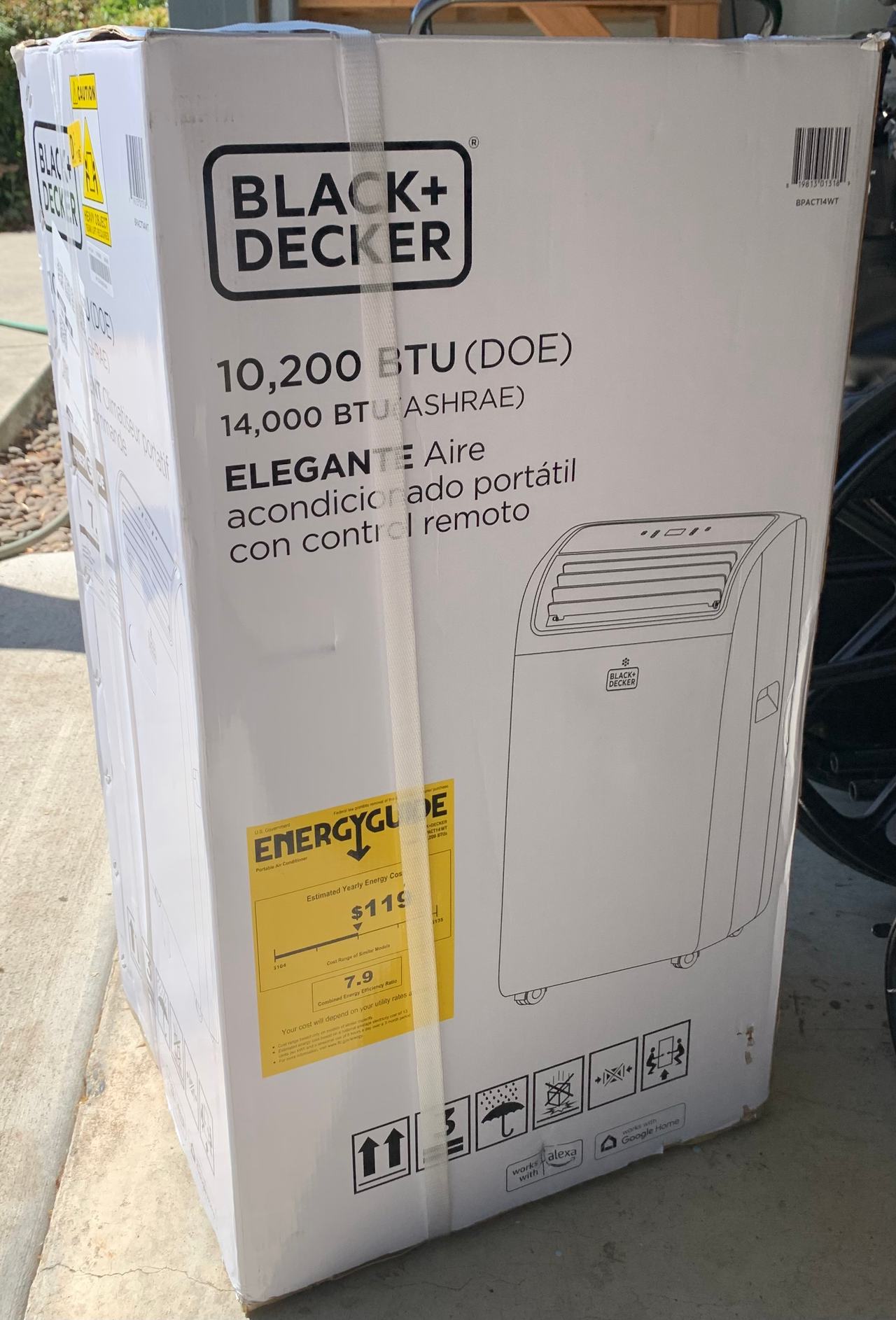 BLACK+DECKER 14,000 BTU Portable Air Conditioner with Remote Control
