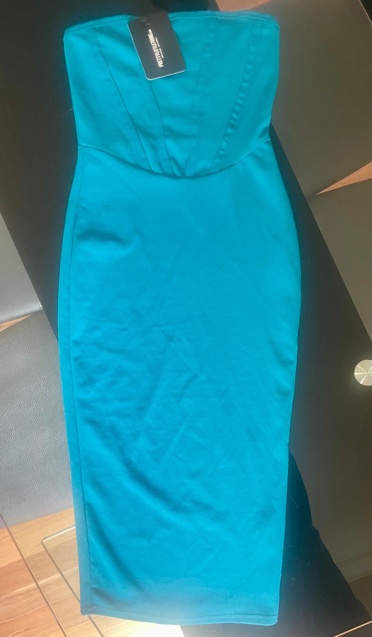 PrettyLittleThing Strapless Midi Dress