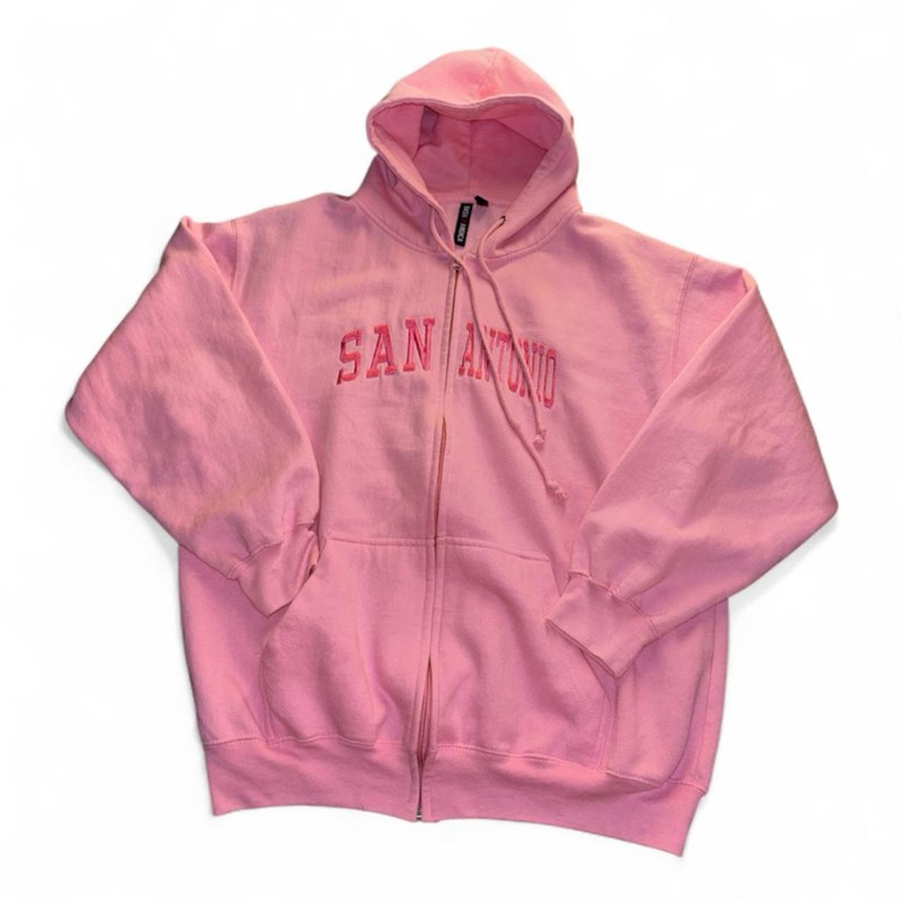 San Antonio Pink Zip-Up Hoodie