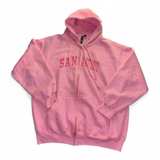 San Antonio Pink Zip-Up Hoodie - Image 1