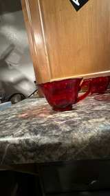 Anchor Hocking Coronation Royal Ruby Red Glass Cups - Image 3