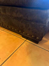 Upholstered Ottoman with Nailhead Trim - Image 1