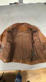 Roundtree & Yorke Leather Trucker Jacket - Image 3