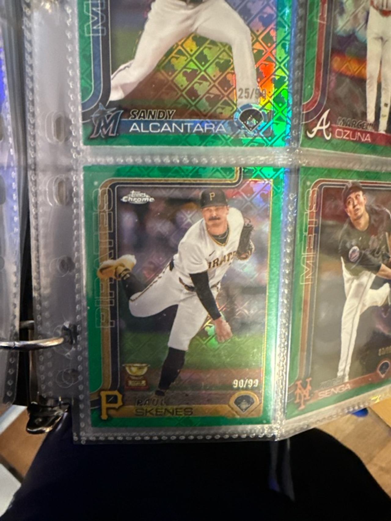 Topps Chrome Paul Skenes 2025 legorefractor teal ‘99