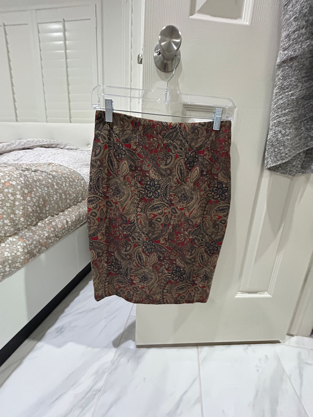 Paisley Pencil Skirt