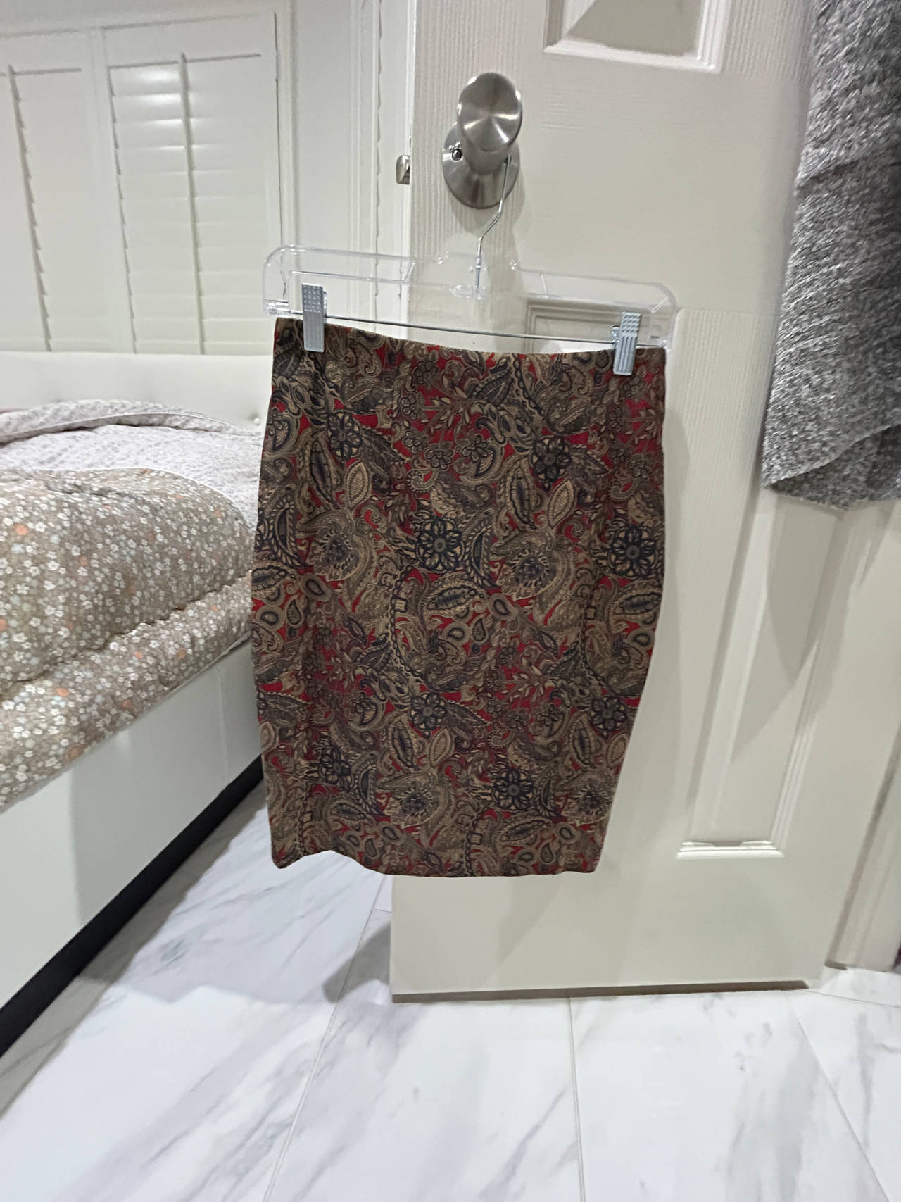 Paisley Pencil Skirt