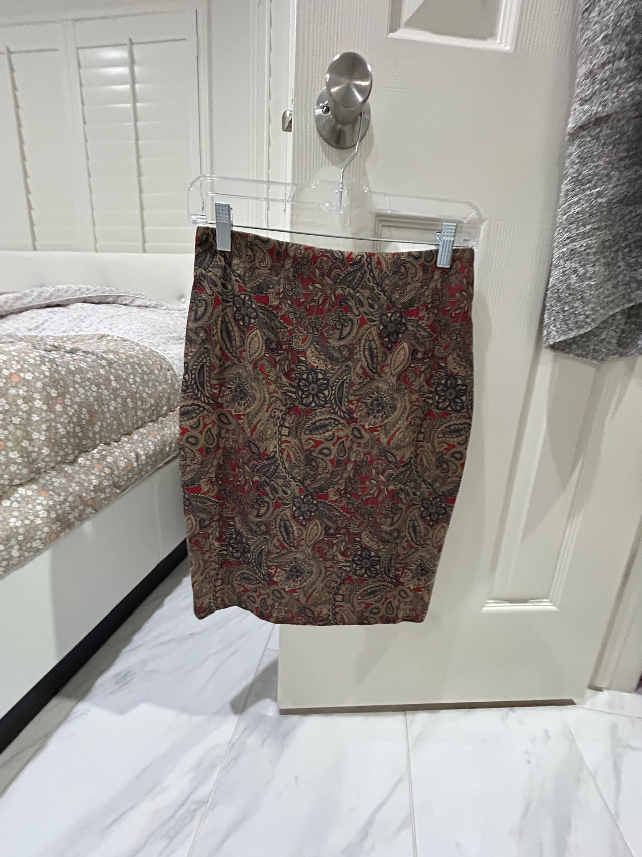 Paisley Pencil Skirt