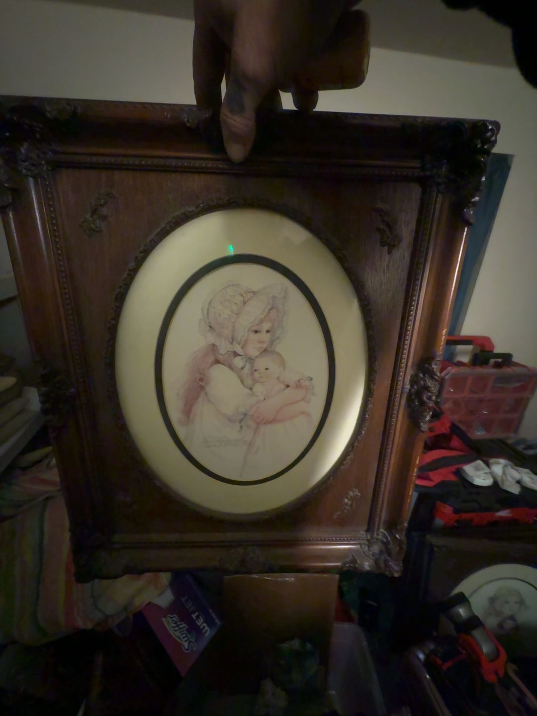 Jan Hagara Victorian Girl and Doll Lithograph Print