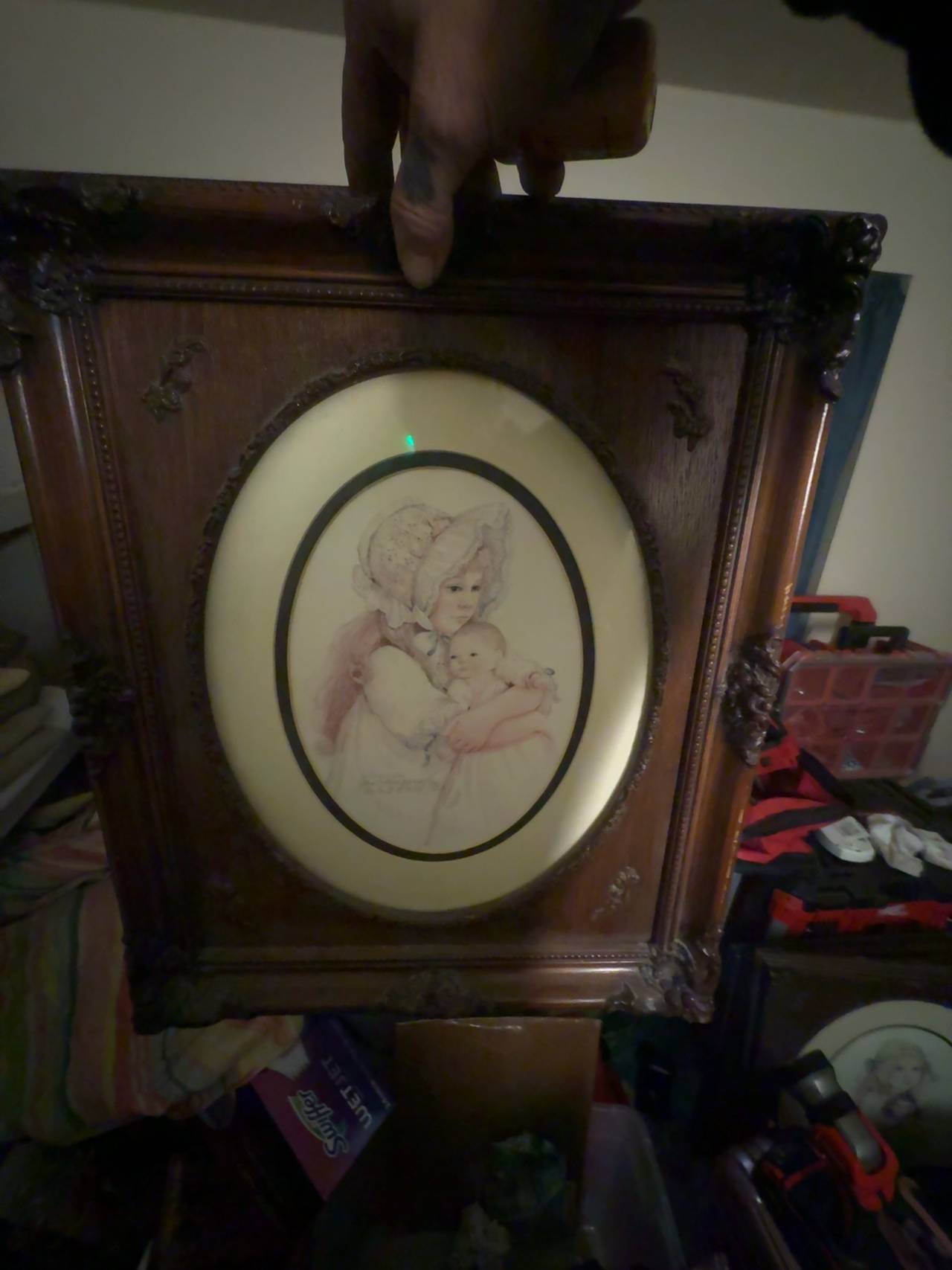 Jan Hagara Victorian Girl and Doll Lithograph Print
