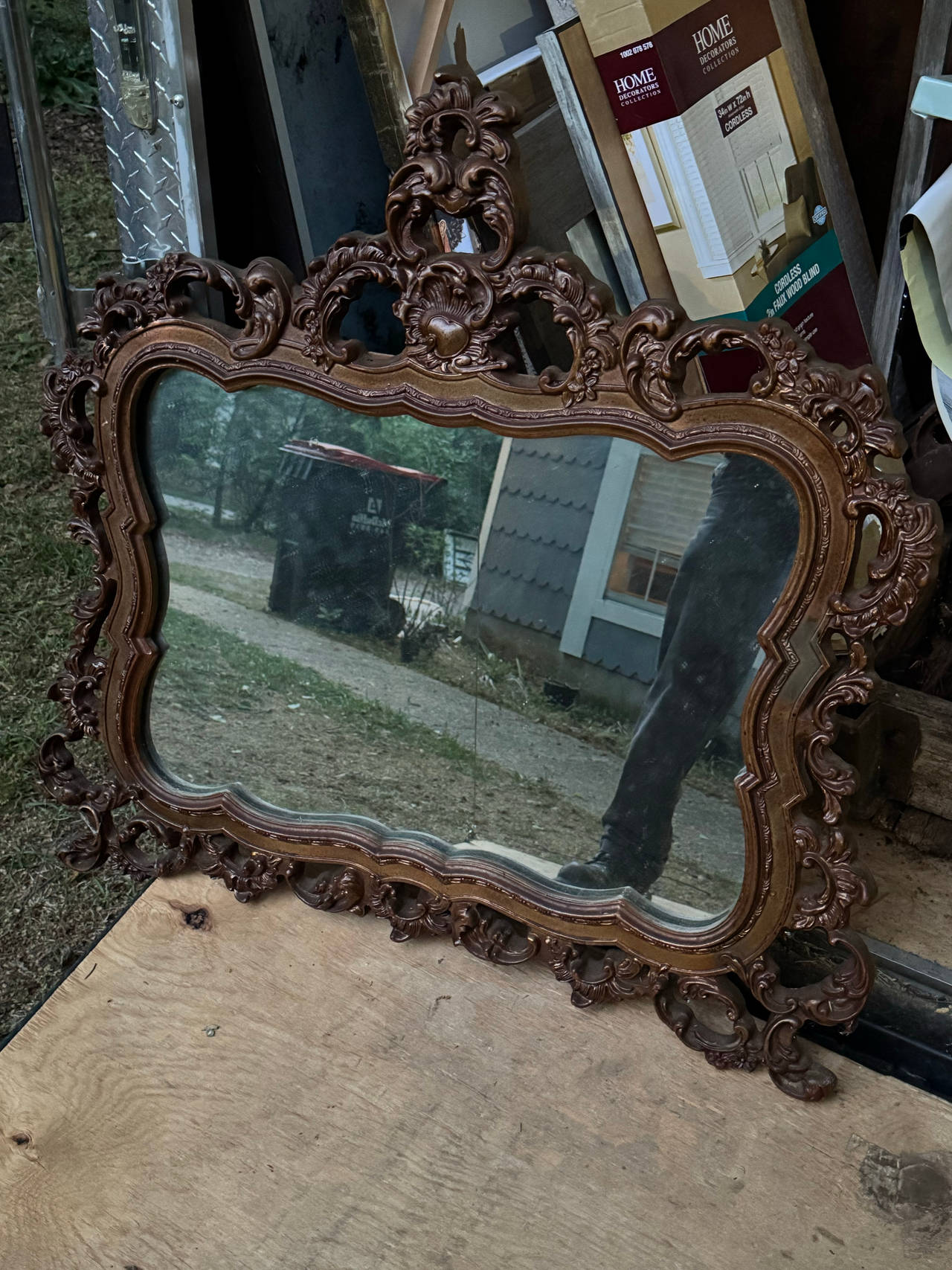 Vintage Ornate Gilt Wall Mirror