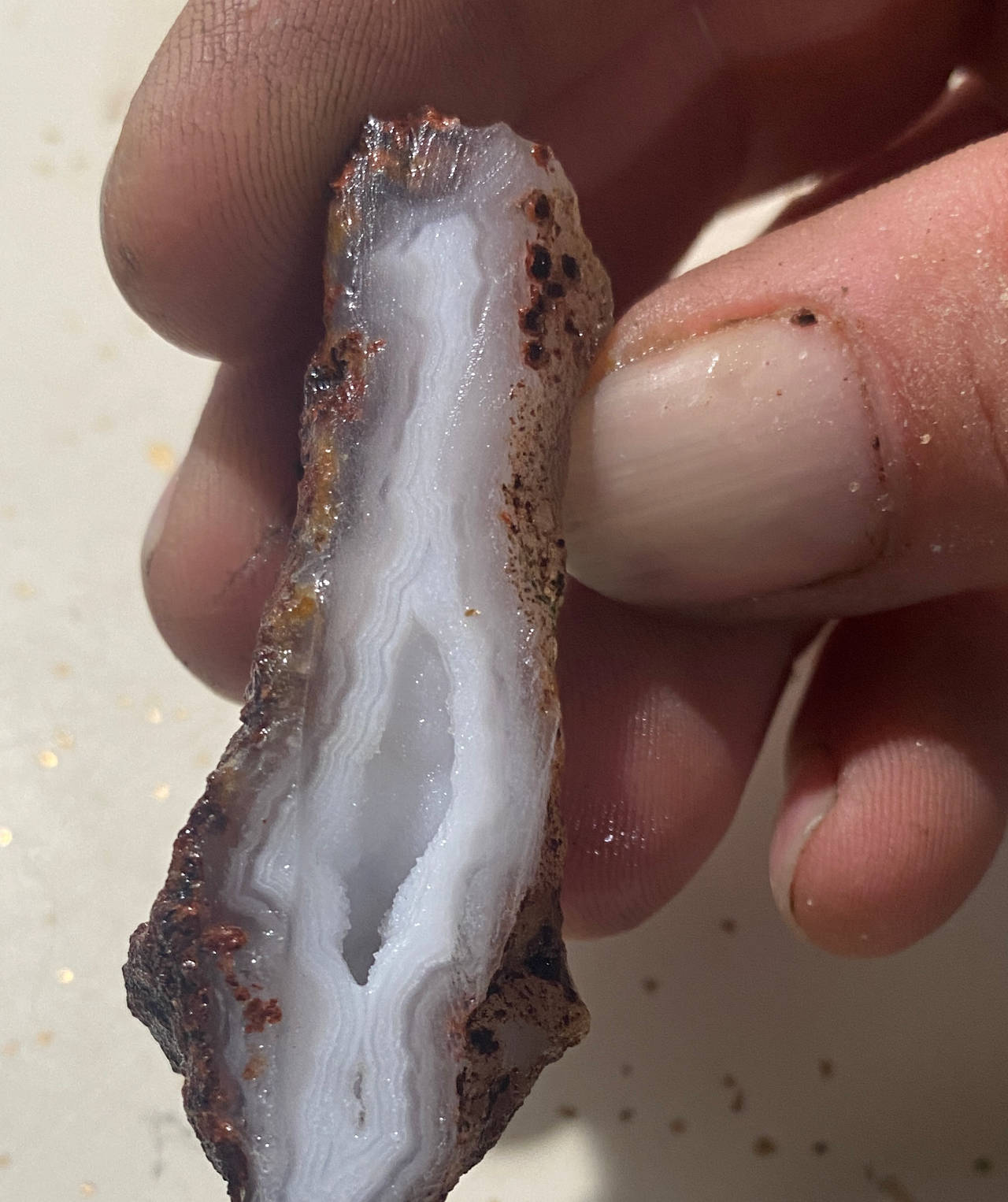 Raw Banded Agate Specimen