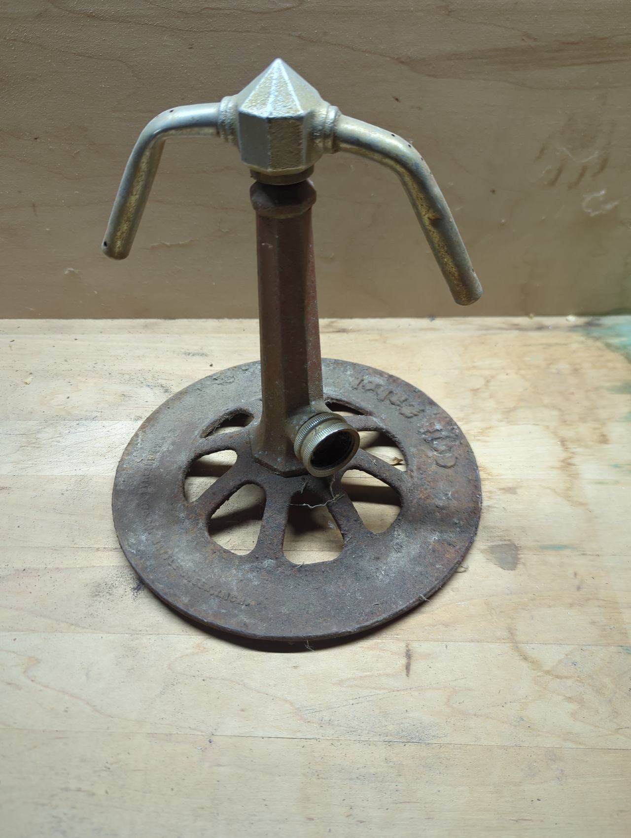 California Vintage Cast Iron Rotary Lawn Sprinkler