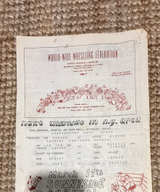 Vintage WWWF Sunnyside Garden Wrestling Program Flyer - Image 1